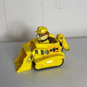 Yellow Construction Toy Vehicle with Character